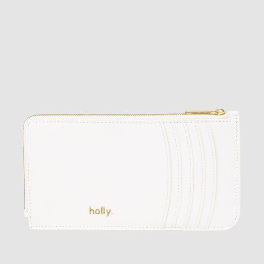 Timeless Long Zip Wallet Pure White