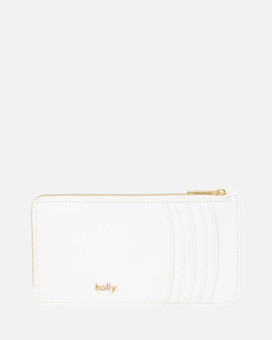 Timeless Long Zip Wallet Pure White