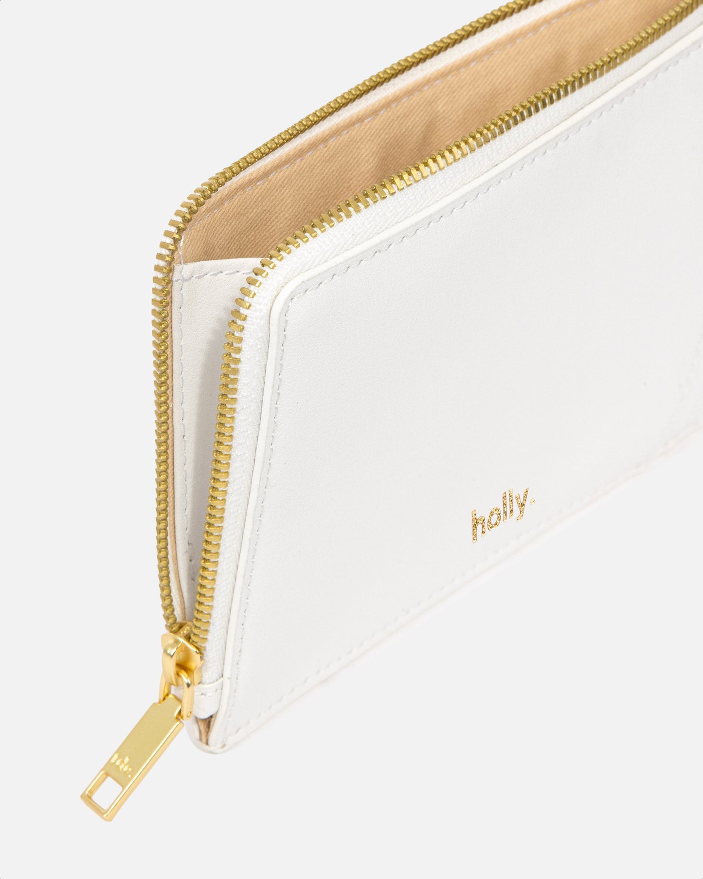 Timeless Long Zip Wallet Pure White