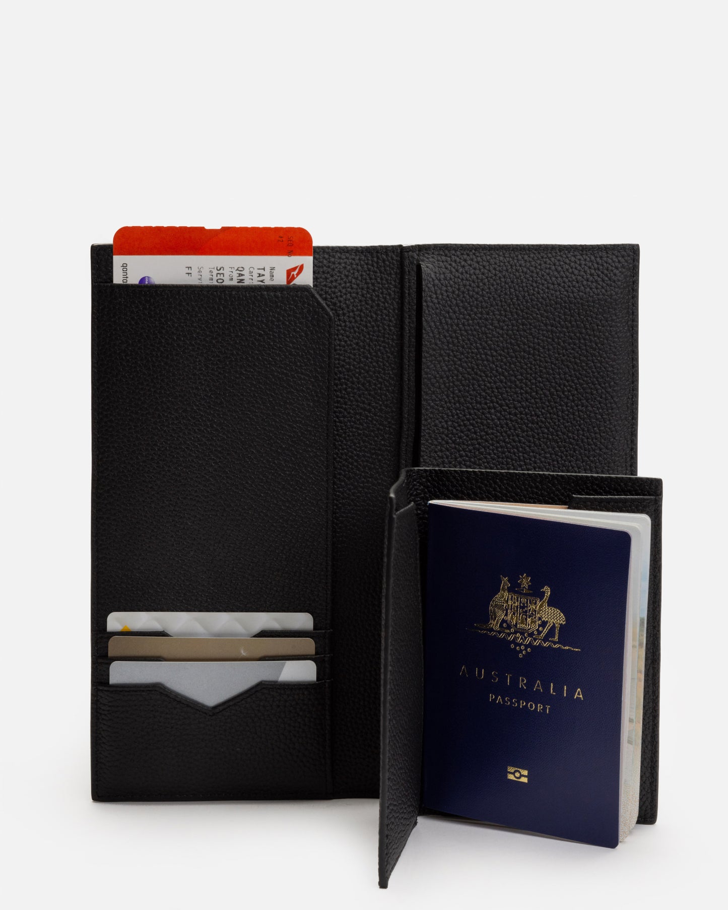 Piper Slim Travel Wallet Black