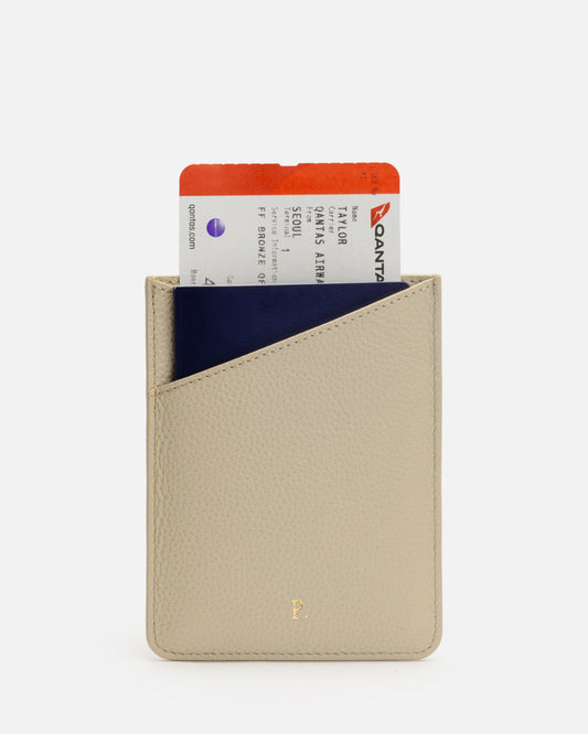 Piper Passport Cover Ecru