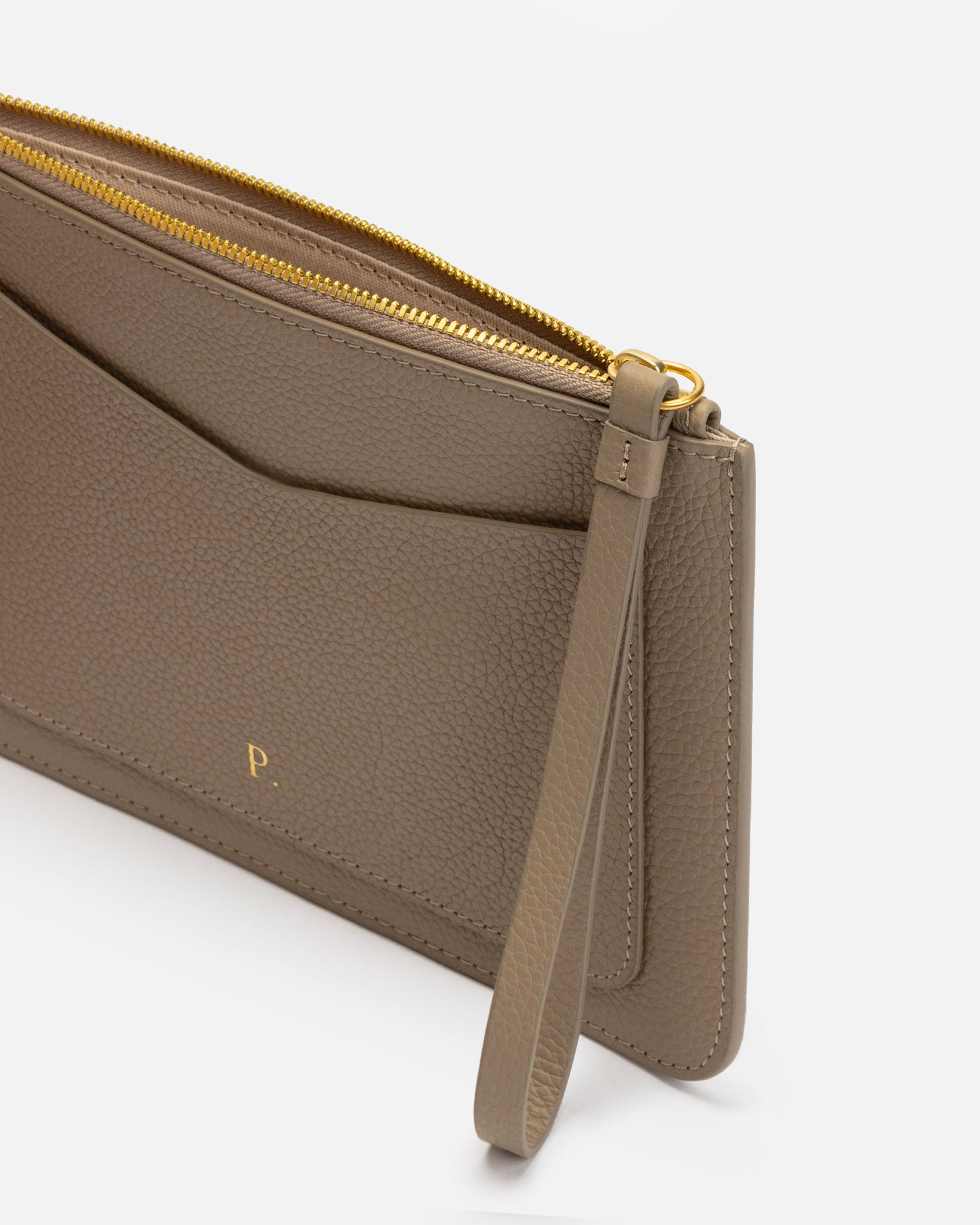 Piper Zip Pouch Stone