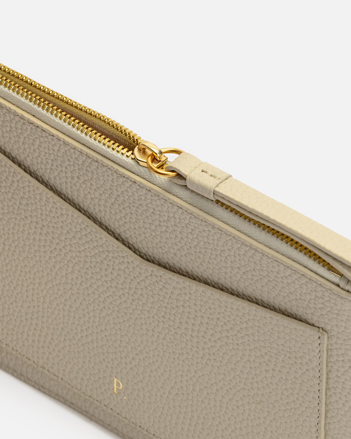 Piper Zip Pouch Ecru