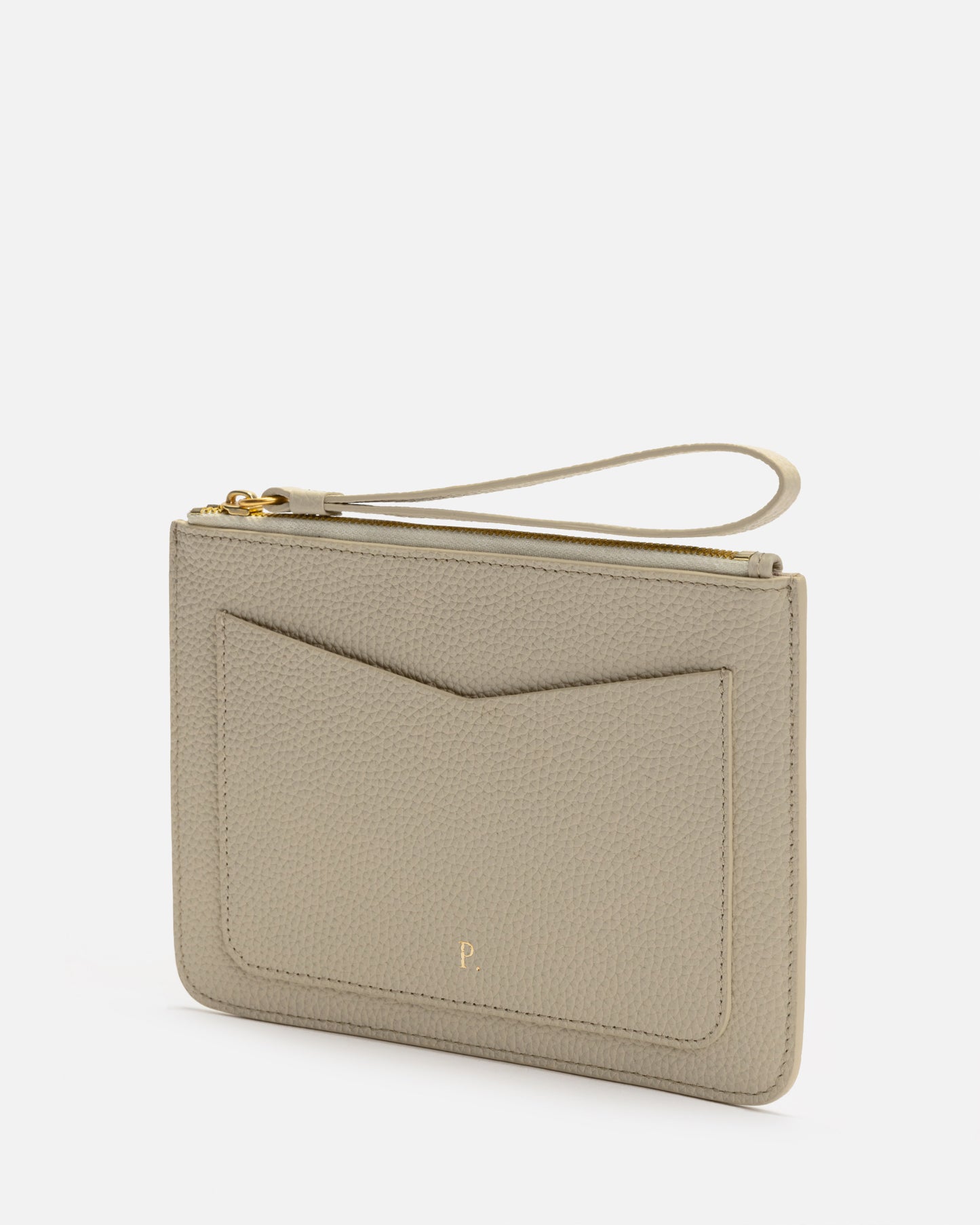 Piper Zip Pouch Ecru