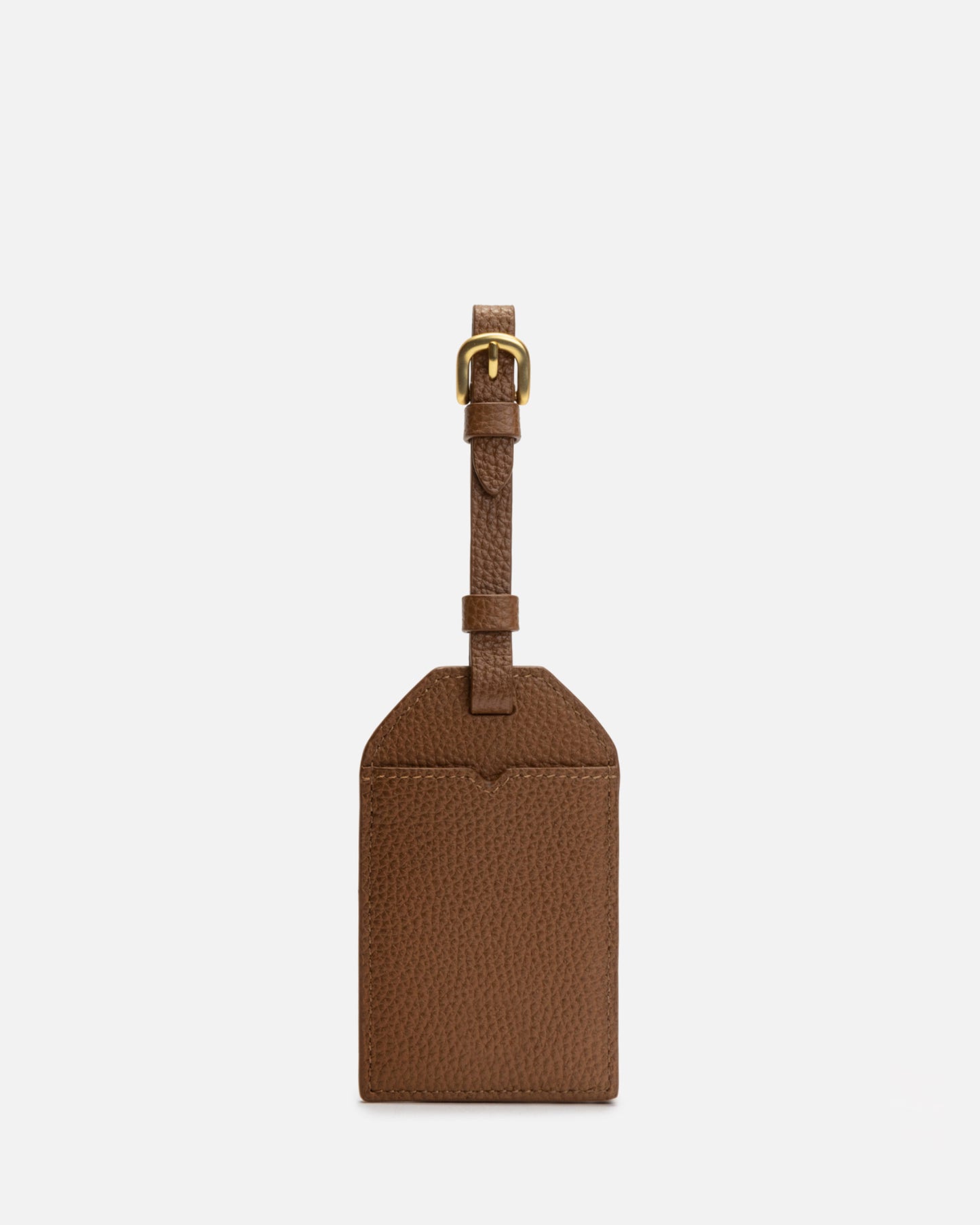 Piper Luggage Tag Dark Tan