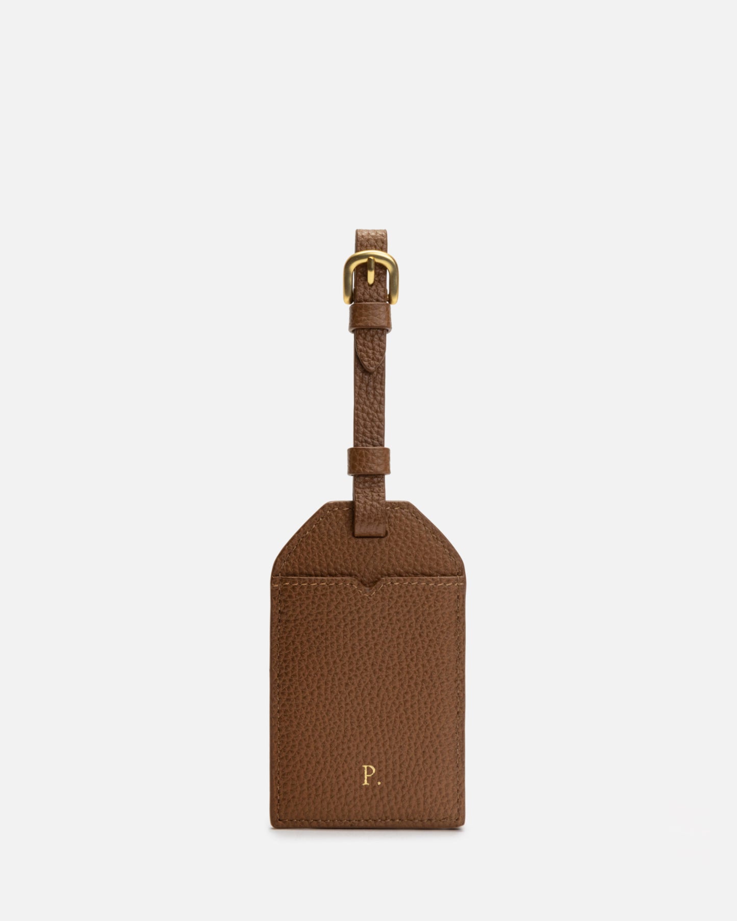 Piper Luggage Tag Dark Tan
