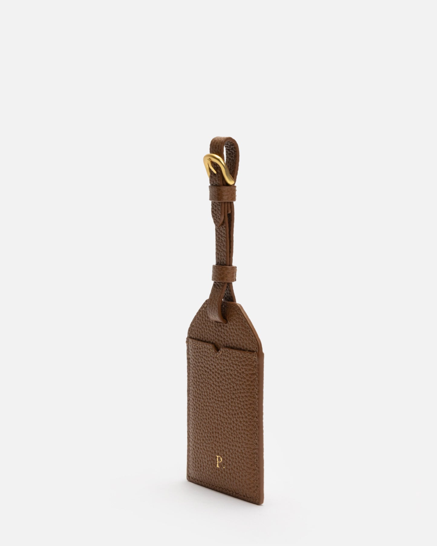 Piper Luggage Tag Dark Tan