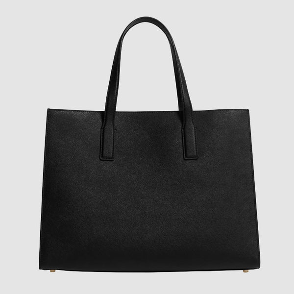 Pleated Tote-bag Black 