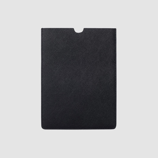 Mini iPad Black Saffiano Leather Sleeve_1