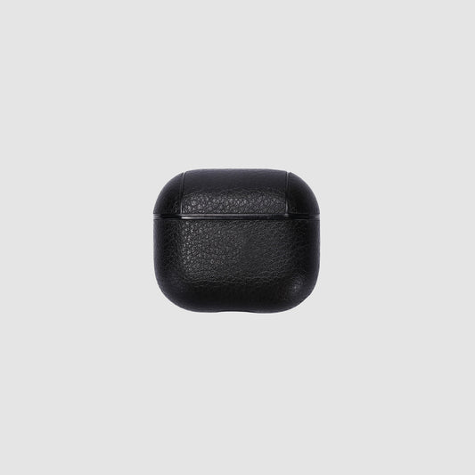 AirPods 3 Black Pebbled Leather Case