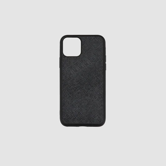 iPhone 11 Pro Max Black Saffiano Leather Case_3