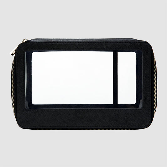 Large Black Clear Travel Case_1