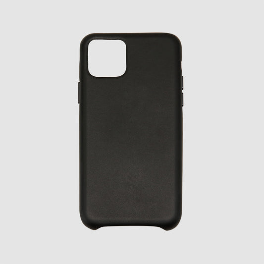 iPhone 11 Pro Black Smooth Leather Wrap Case_1