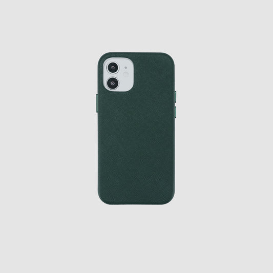 Forest Green Saffiano Wrap iPhone 12 mini Case_1