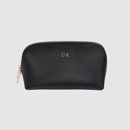 Large Black Saffiano Leather Cosmetic Case_2