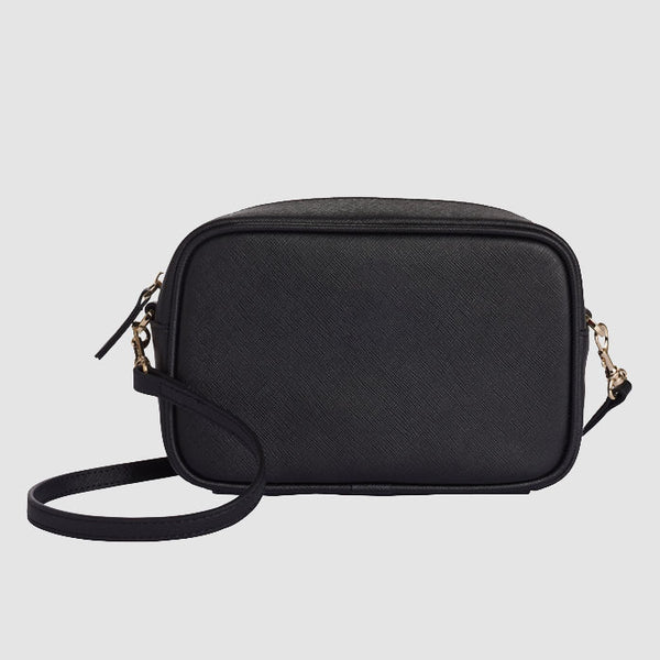 Small Square Bag Black Pocket Front for Daily,one-size