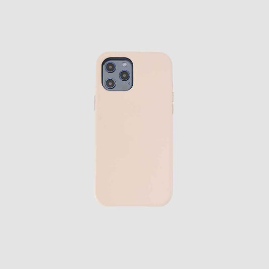 iPhone 12 Pro Max Pale Pink Pebbled Leather Wrap Case_1