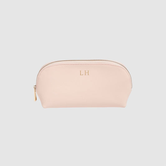 Pale Pink Saffiano Leather Cosmetic Case_2