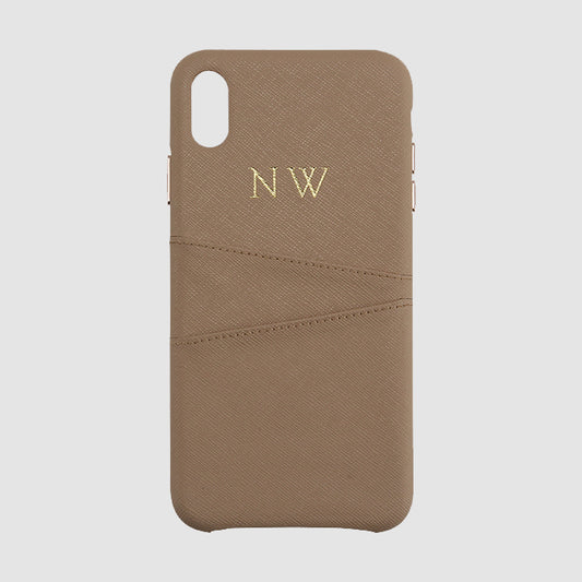 Taupe Wrap iPhone XS Max Case with Pocket_2