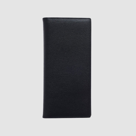 Black Pebbled Leather Travel Wallet_1