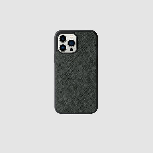 iPhone 13 Pro Max Nori Saffiano Leather Case_1